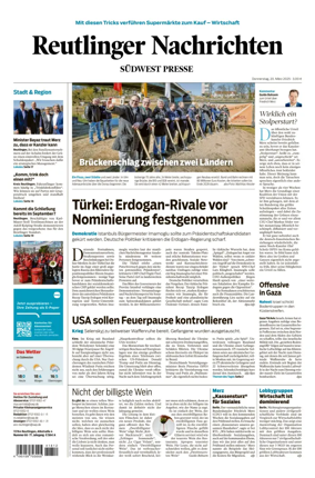 Cover of Reutlinger Nachrichten