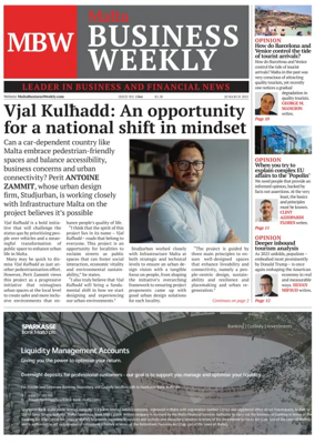 Cover of The Malta Business Weekly