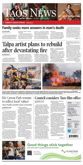 Cover of The Taos News