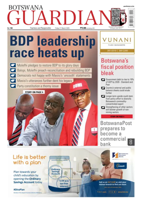 Cover of Botswana Guardian
