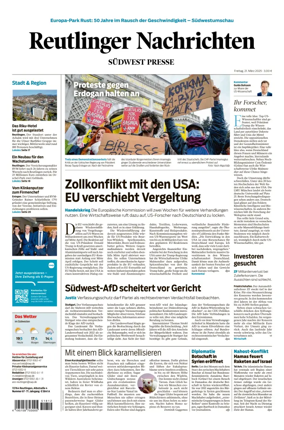 Cover of Reutlinger Nachrichten