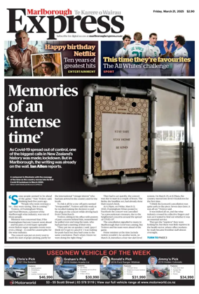 Cover of Marlborough Express