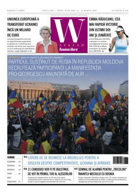 Cover of Romania Libera - Friday Edition