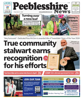 Cover of Peebleshire News