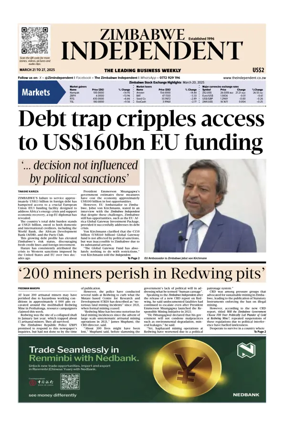 Cover of The Zimbabwe Independent