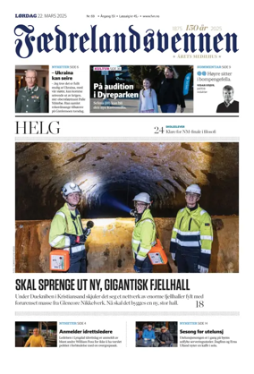 Cover of Faedrelandsvennen