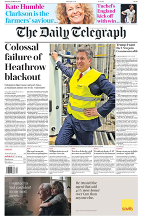 Cover of The Daily Telegraph - Saturday