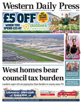 Cover of Western Daily Press (Saturday)