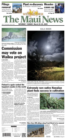 Cover of The Maui News - Weekender