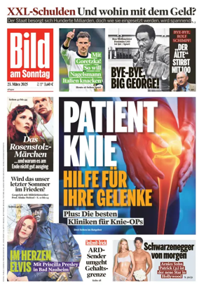 Cover of Bild am Sonntag
