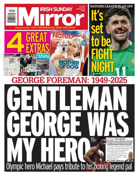 Cover of Irish Sunday Mirror