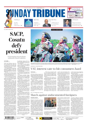 Cover of Sunday Tribune