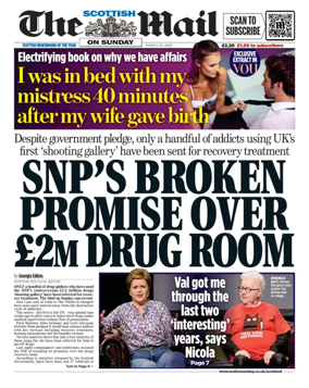 Cover of The Scottish Mail on Sunday