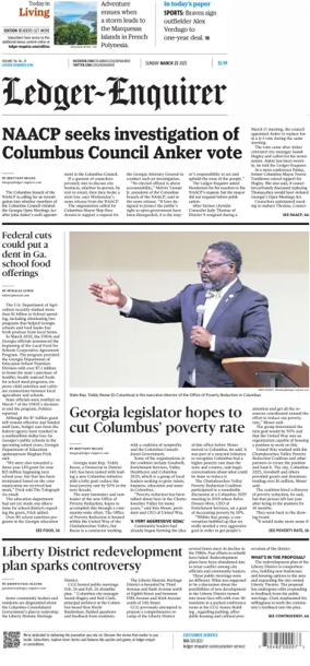 Cover of Ledger-Enquirer (Sunday)