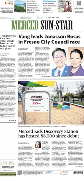 Cover of Merced Sun-Star (Saturday)