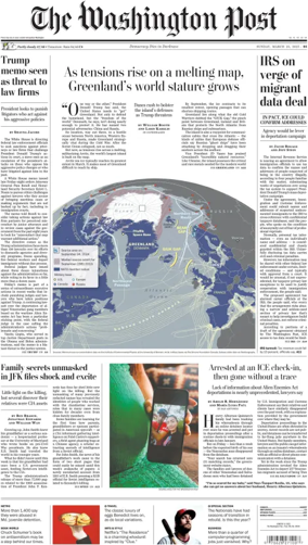 Cover of The Washington Post Sunday