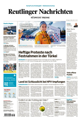 Cover of Reutlinger Nachrichten