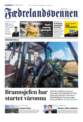 Cover of Faedrelandsvennen