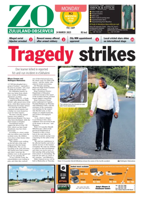 Cover of Zululand Observer - Monday