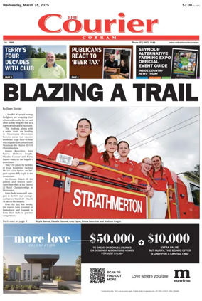 Cover of The Cobram Courier
