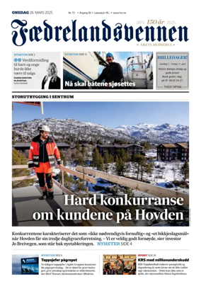 Cover of Faedrelandsvennen