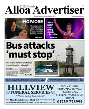 Cover of Alloa Advertiser