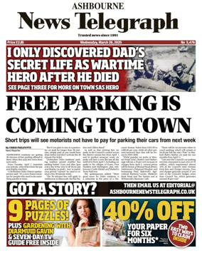 Cover of Ashbourne News Telegraph