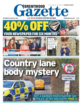 Cover of Brentwood Gazette