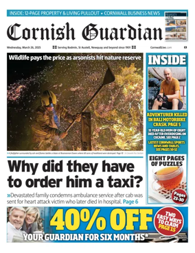 Cover of Cornish Guardian (Newquay & the North Coast)
