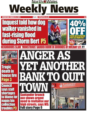 Cover of North Wales Weekly News