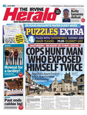 Cover of The Irvine Herald and Kilwinning Chronicle