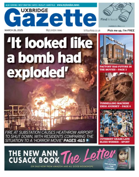 Cover of Uxbridge Gazette