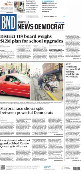 Cover of Belleville News-Democrat