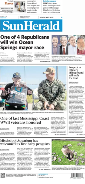 Cover of The Sun Herald