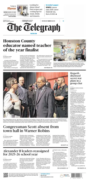 Cover of The Telegraph (Macon)