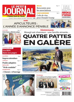 Cover of Le Petit Journal - L'hebdo local de l'Aude