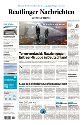 Cover of Reutlinger Nachrichten