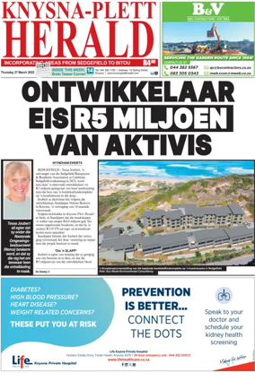 Cover of Knysna-Plett Herald