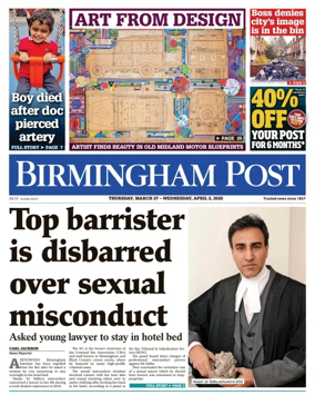 Cover of Birmingham Post