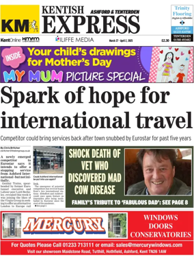 Cover of Kentish Express Ashford & District