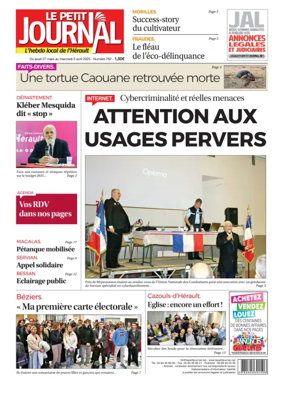 Cover of Le Petit Journal - L'hebdo local de l'Hérault