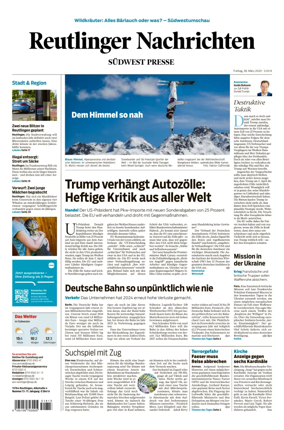 Cover of Reutlinger Nachrichten