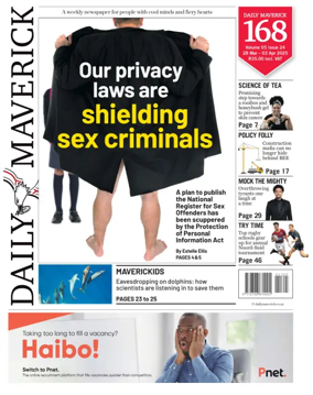 Cover of Daily Maverick