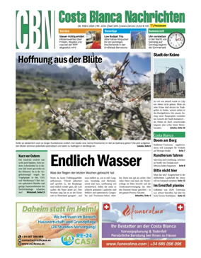 Cover of Costa Blanca Nachrichten