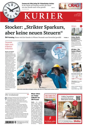 Cover of Kurier (Samstag)