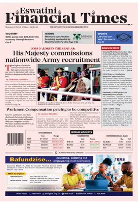 Cover of Eswatini Financial Times
