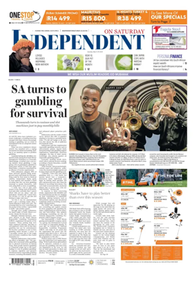 Cover of The Independent on Saturday