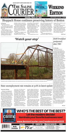 Cover of The Saline Courier Weekend