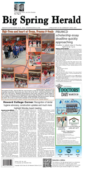 Cover of Big Spring Herald Weekend