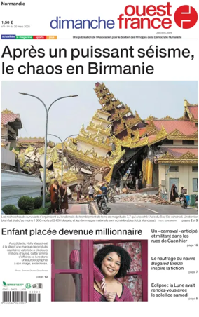 Cover of Dimanche Ouest France (Normandie)